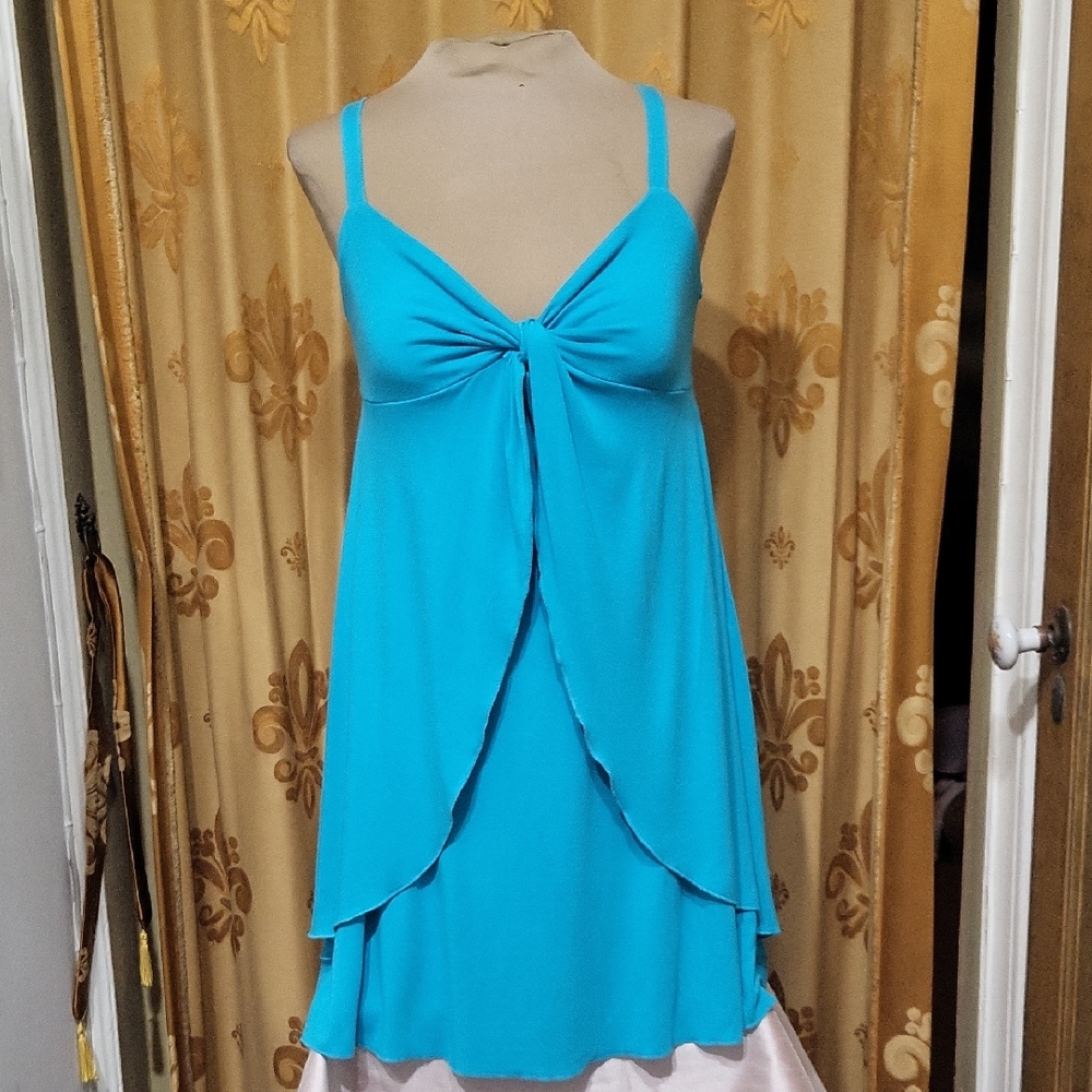 Y2K Bebe Vibrant Blue Dress